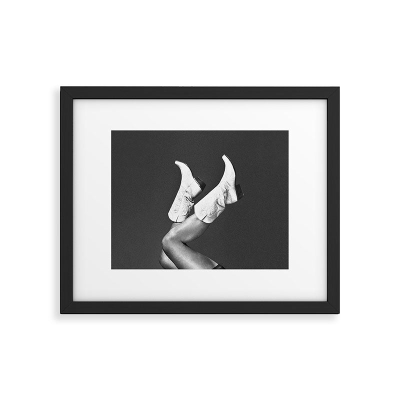 These Boots - Noir L / Black & White Framed Art Print Gallery Image 5