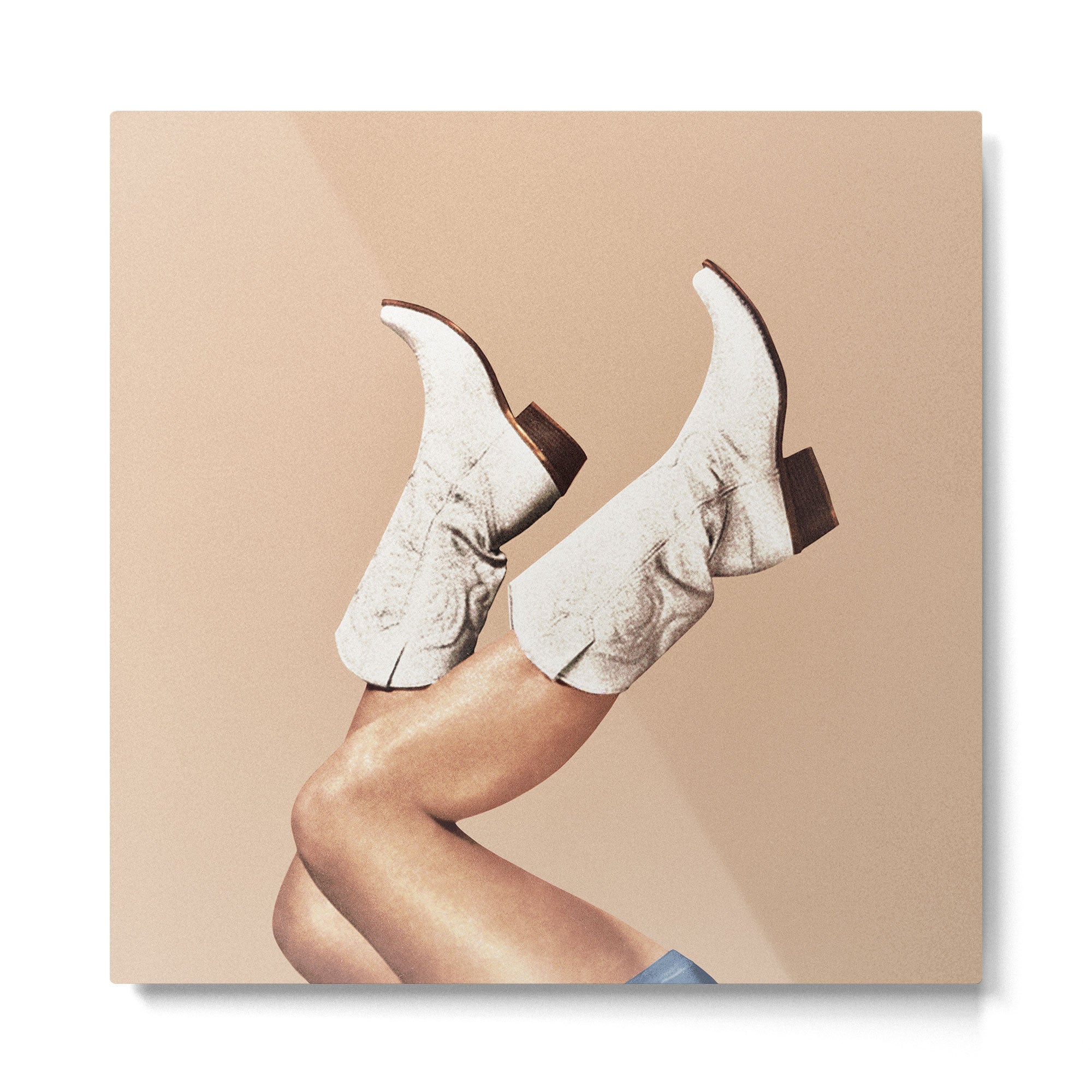 These Boots - Nude Boho Metal Print Gallery Image 2
