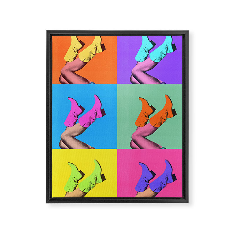 These Boots - Pop Art 1 Framed Canvas Print Gallery Image 8