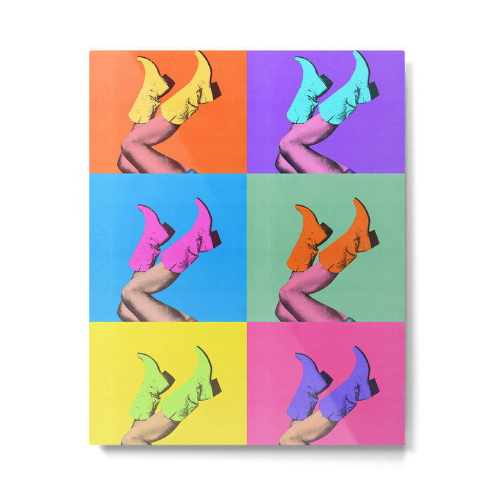 These Boots - Pop Art 1 Metal Print Gallery Image 1