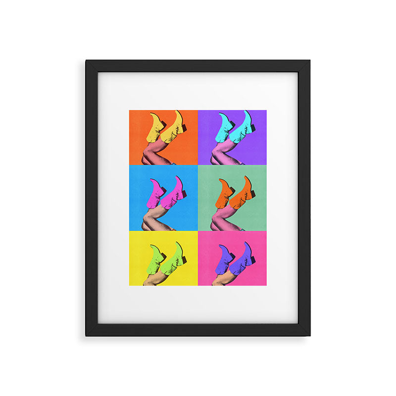 These Boots - Pop Art 1 Framed Art Print Gallery Image 4