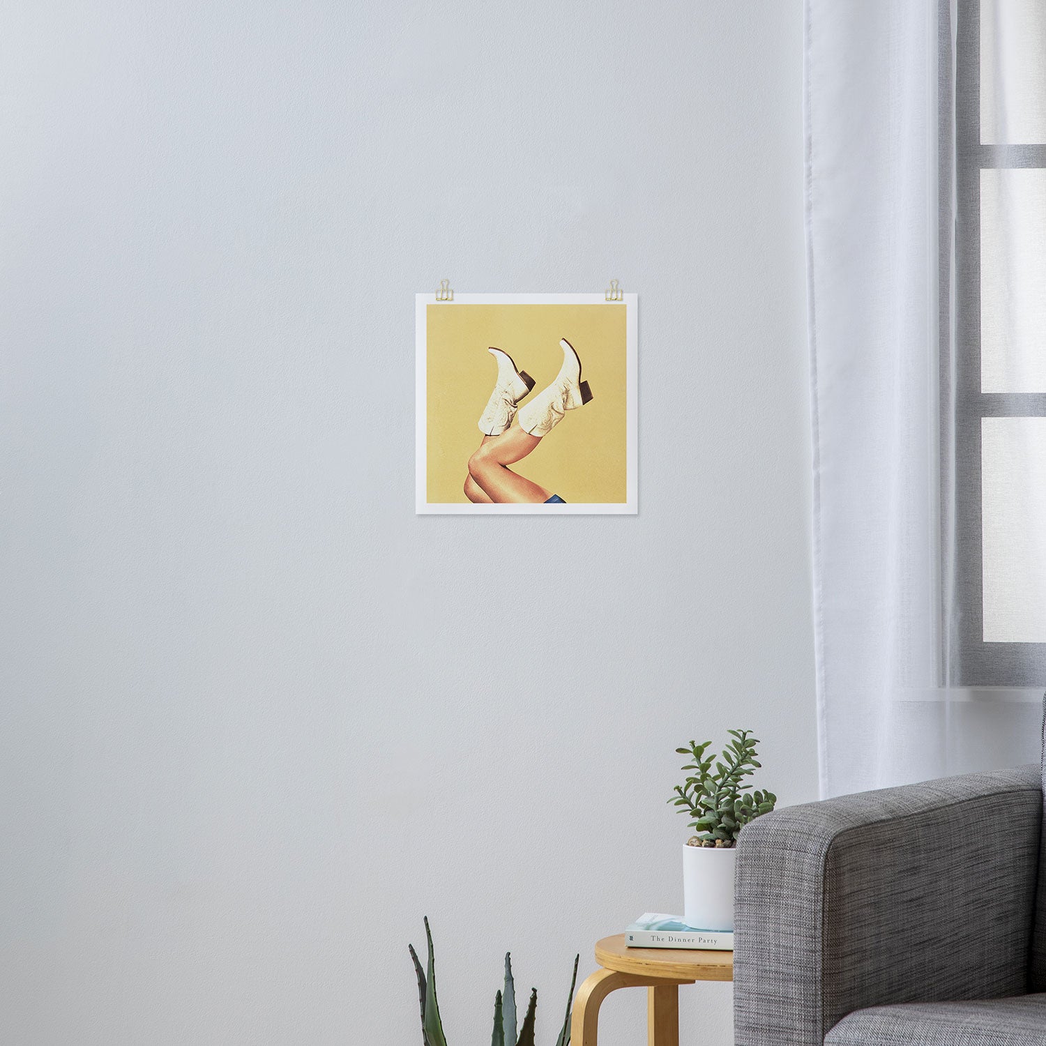 These Boots - Yellow Art Print Gallery Image 3