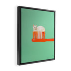 Toothpaste Cat Framed Canvas Print Gallery Image 2