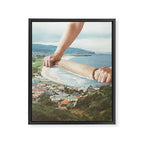 Waves Roller II - Sea waves rolling pin Framed Canvas Print Gallery Image 6