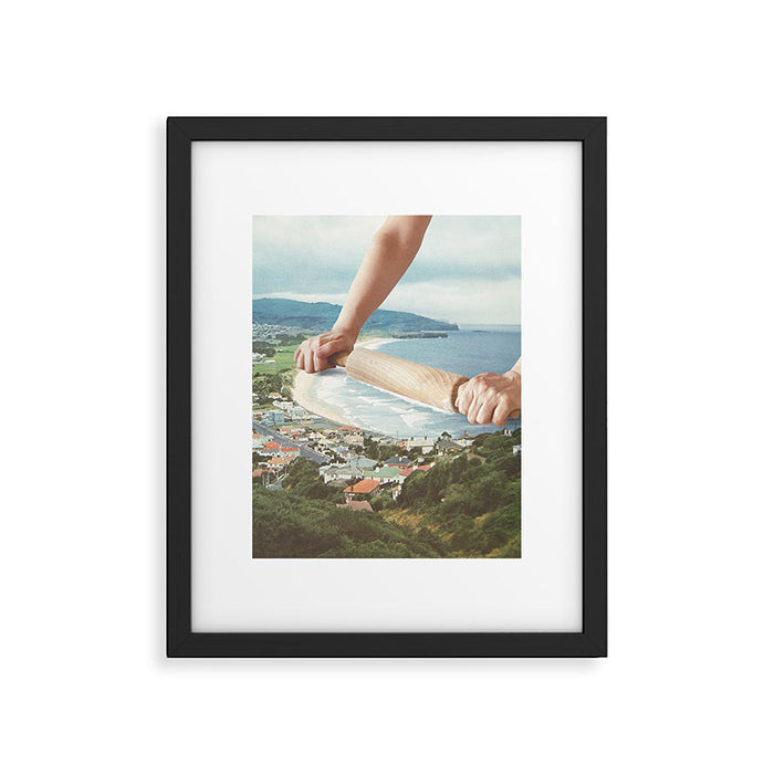 Waves Roller II - Sea waves rolling pin Framed Art Print Gallery Image 1