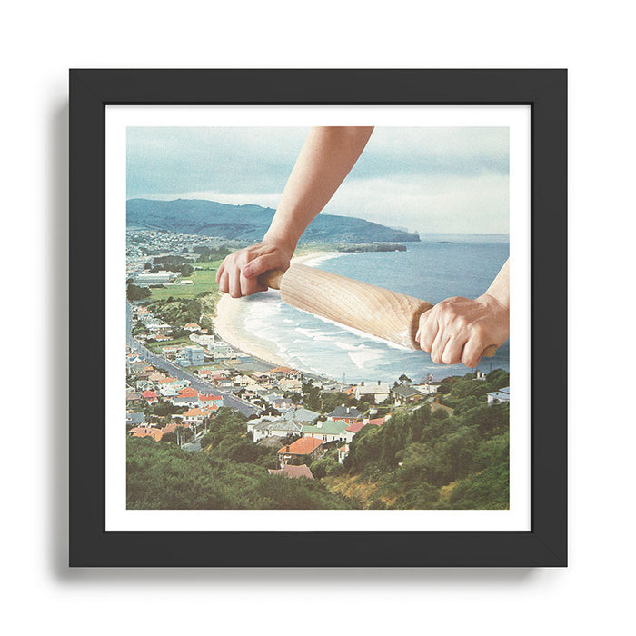 Waves Roller - Sea waves rolling pin Framed Art Print Gallery Image 1