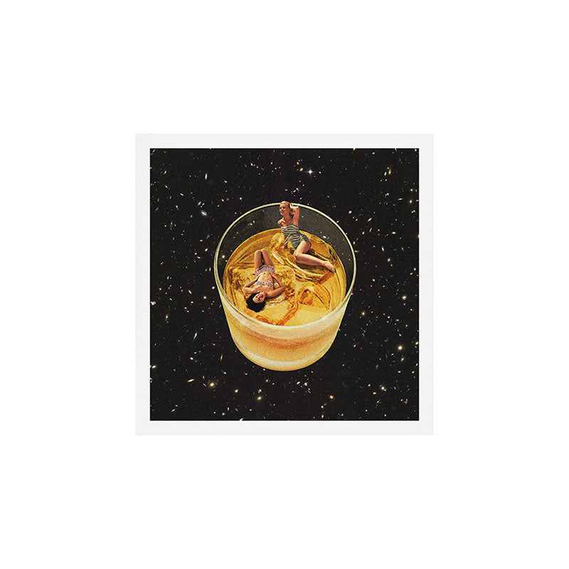 Whisky besties II - Whiskey on the rocks Art Print Gallery Image 1