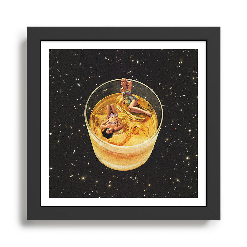 Whisky besties II - Whiskey on the rocks Framed Art Print Gallery Image 1