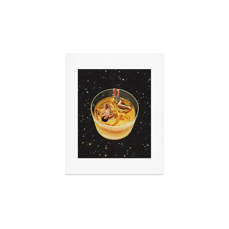 Whisky besties - Whiskey on the rocks Art Print Gallery Image 1