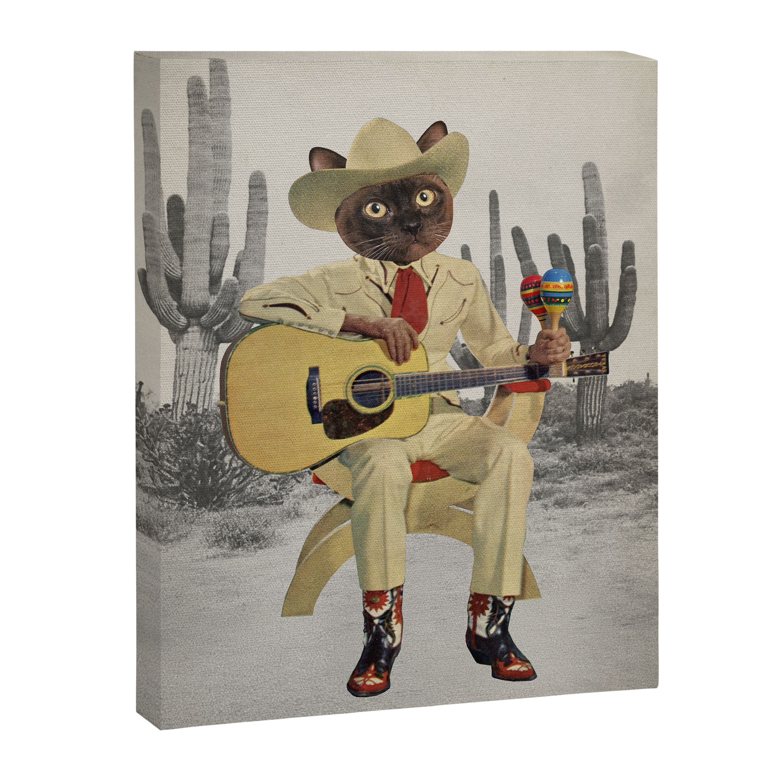 Yall Ready for This - Cat in the Desert Canvas Print Gallery Image 8