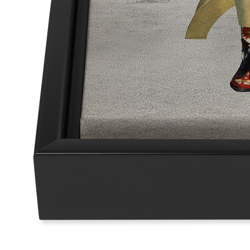 Yall Ready for This - Cat in the Desert Framed Canvas Print Gallery Image 3