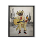 Yall Ready for This - Cat in the Desert Framed Canvas Print Gallery Image 8