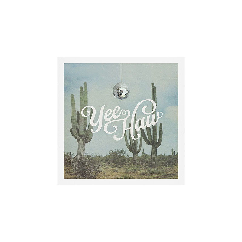 Yee Haw Disco Cactus Art Print Gallery Image 1