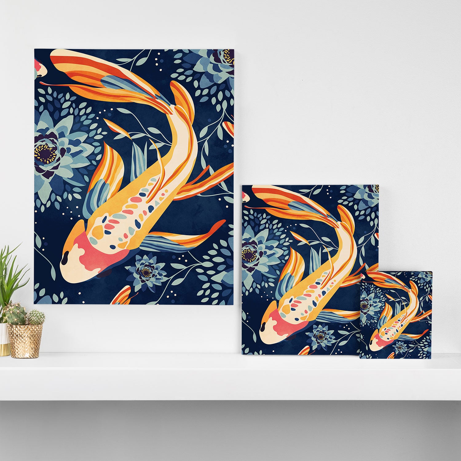The Lotus Pond Canvas Print Gallery Image 3