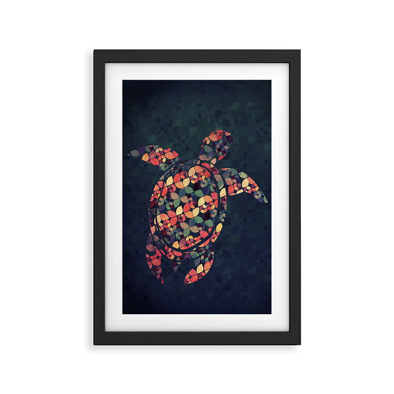 The Pattern Tortoise Framed Art Print Gallery Image 2