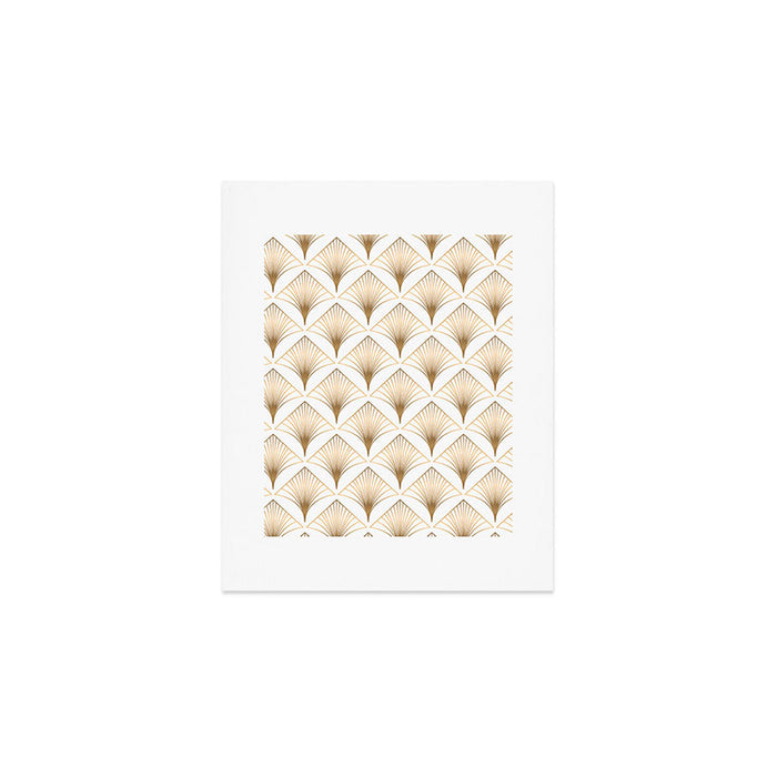 Art Deco Geometric Gold Pattern  Art Print Gallery Image 1