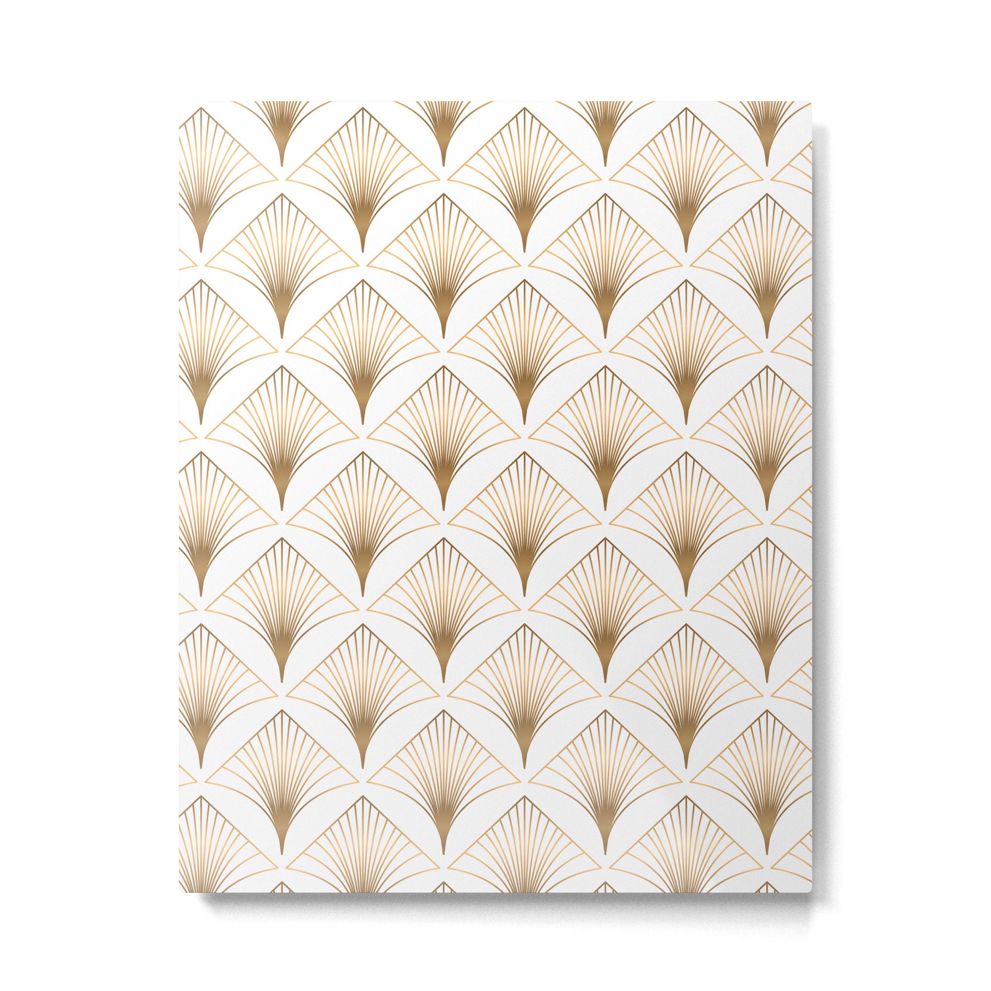 Art Deco Geometric Gold Pattern  Metal Print Gallery Image 6