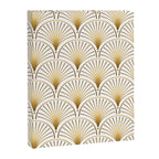 Art Deco Gold Geometric Pattern With Gold Shimmer Canvas Print Gallery Image 8