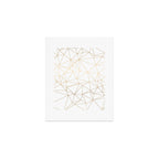 Geometric Gold Minimalist Design Art Print Gallery Image 1