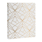 Geometric Gold Pattern With White Shimmer Canvas Print Gallery Image 8