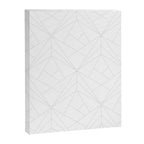 Geometric White Gray Modern Pattern  Canvas Print Gallery Image 8