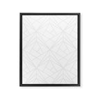 Geometric White Gray Modern Pattern  Framed Canvas Print Gallery Image 8