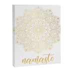 Namaste Gold Mandala Design Canvas Print Gallery Image 8