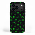 Aliens and UFOs Pattern iPhone Case Gallery Image 1