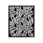 Black Cats II Framed Canvas Print Gallery Image 8