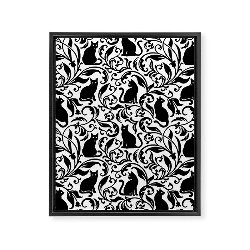 Black Cats II Framed Canvas Print Gallery Image 8