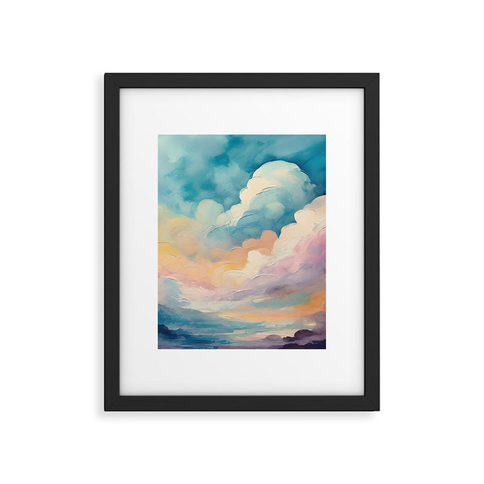 Colorful Rainbow Clouds Framed Art Print Gallery Image 1