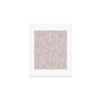 Hand drawn Leaves - Blush Pink Art Print Gallery Image 1