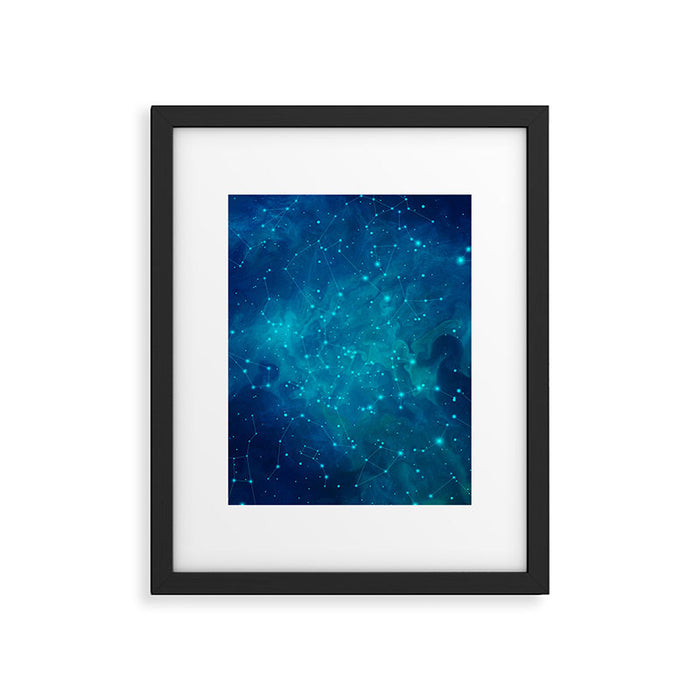 Indigo Nebula Framed Art Print Gallery Image 1