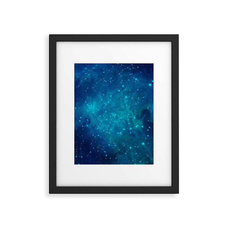 Indigo Nebula Framed Art Print Gallery Image 6