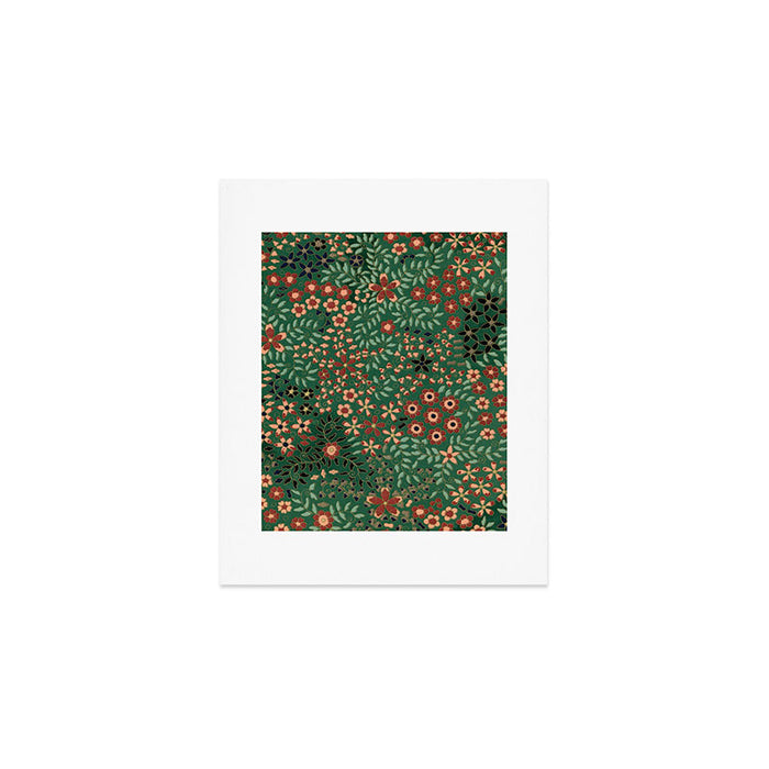 Japanese floral print pattern Art Print Gallery Image 1