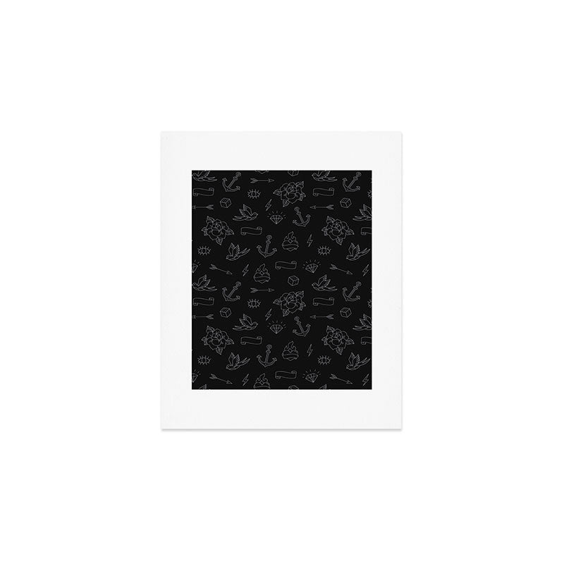 Minimalist Tattoos Art Print Gallery Image 1