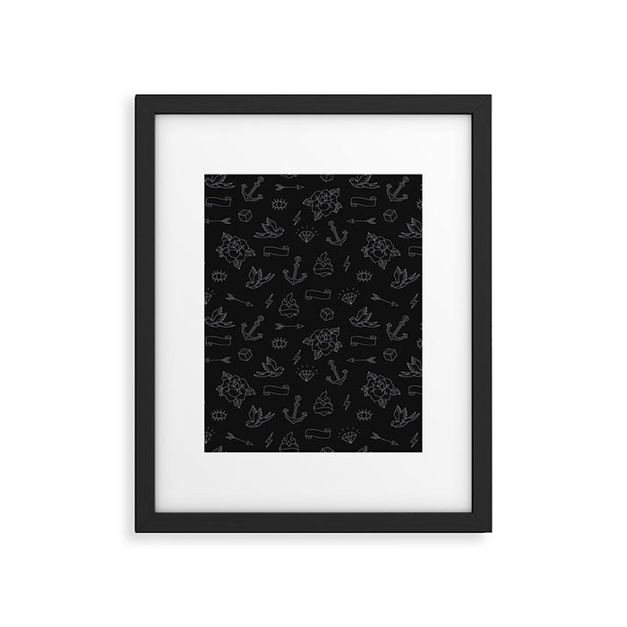Minimalist Tattoos Framed Art Print Gallery Image 1