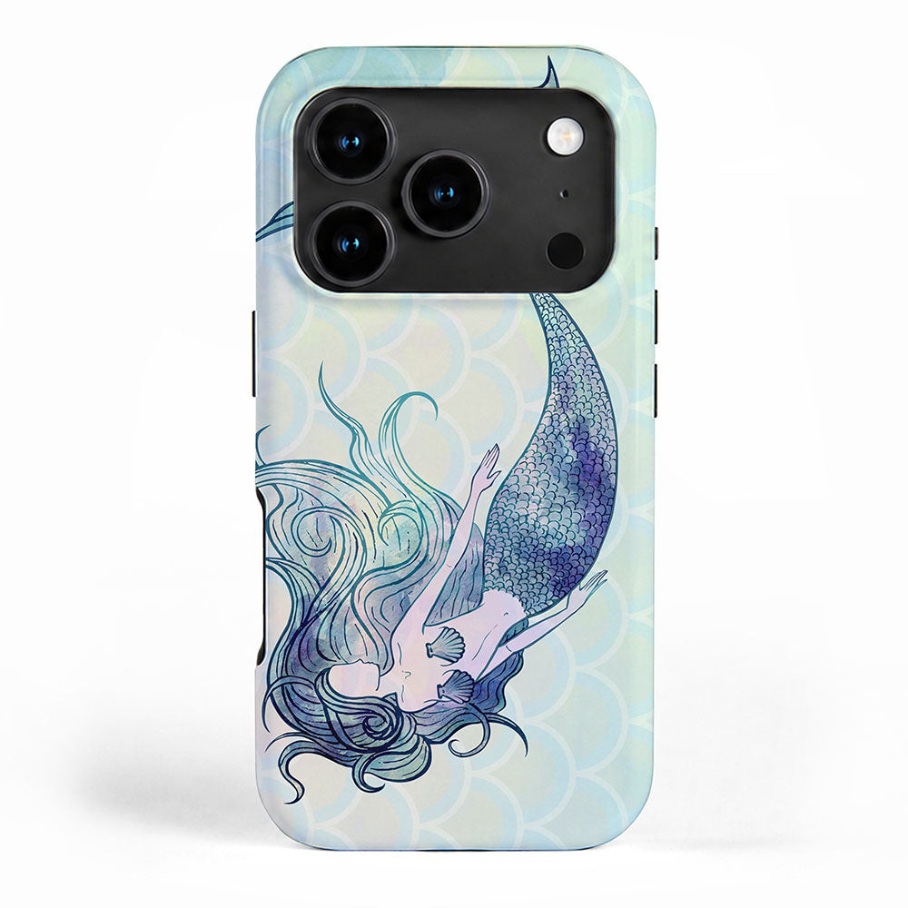 Watercolor Mermaid iPhone Case Gallery Image 1