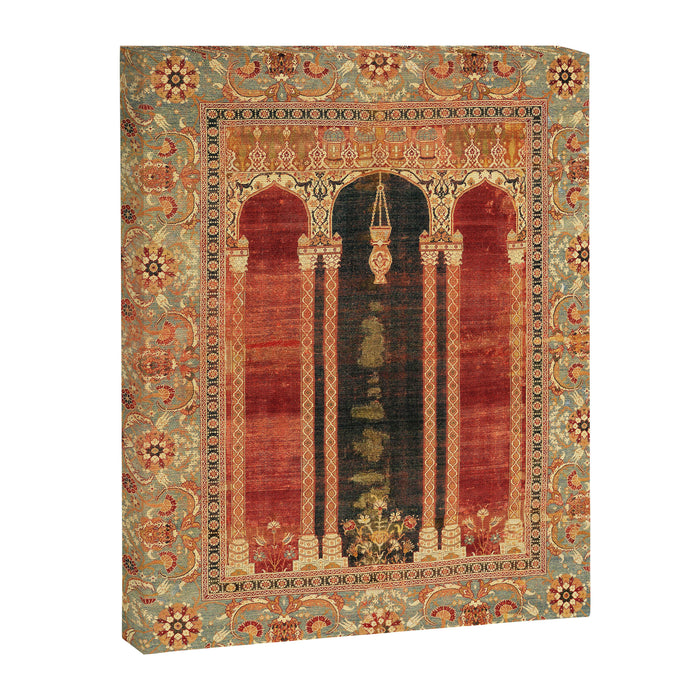16th Century Carpet with Triple-Arch Design Turkish Print Canvas Print Gallery Image 1