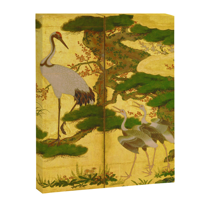16th Century Japanese Birds & Flowers Canvas Print Gallery Image 1
