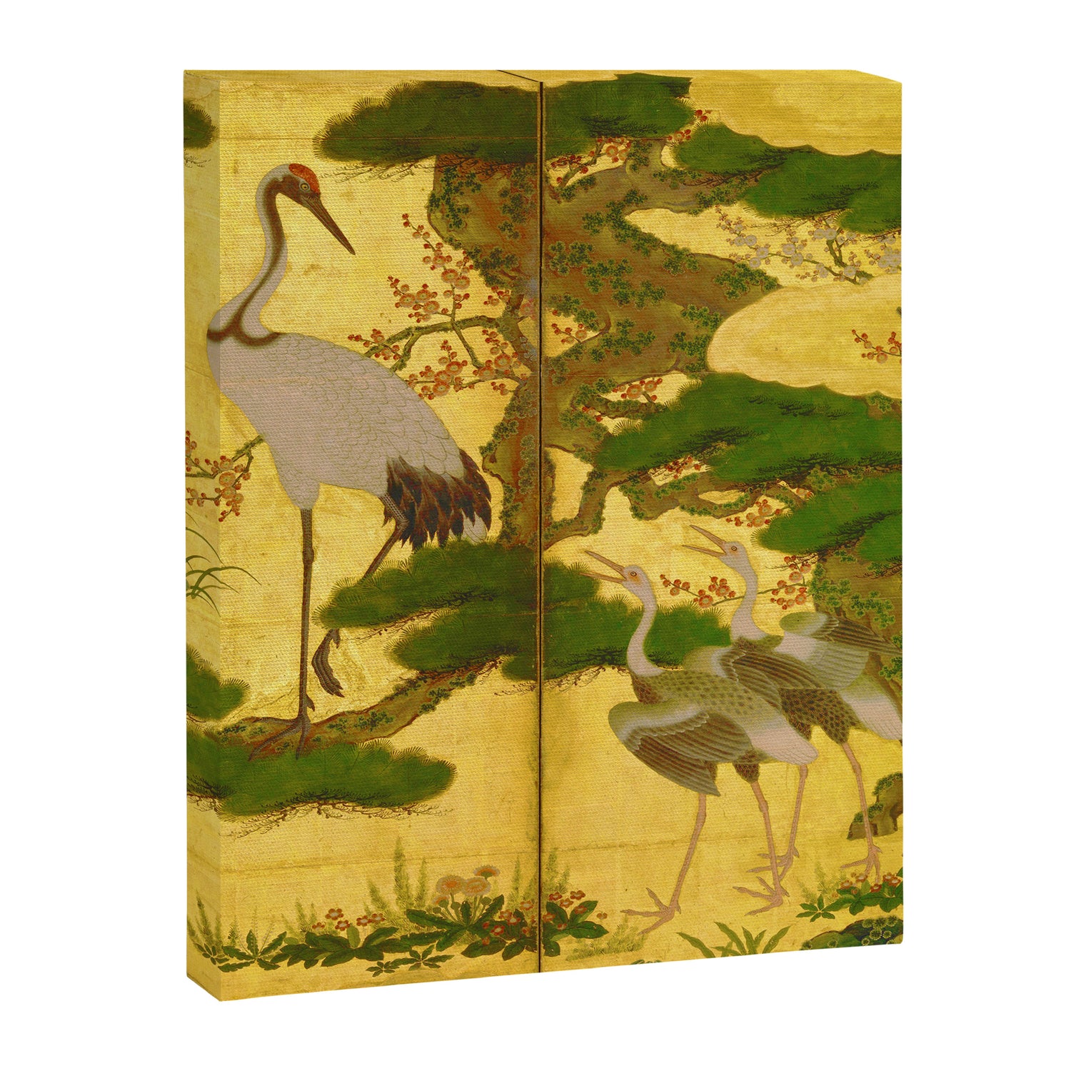 16th Century Japanese Birds & Flowers Canvas Print Gallery Image 3