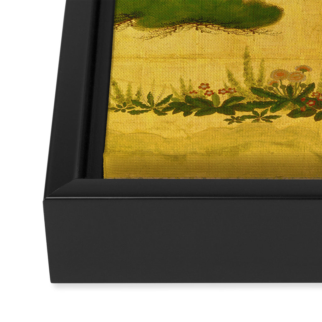 16th Century Japanese Birds & Flowers Framed Canvas Print Gallery Image 3
