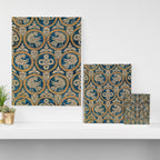 18th Century Spanish Textile Print Canvas Print Gallery Image 3