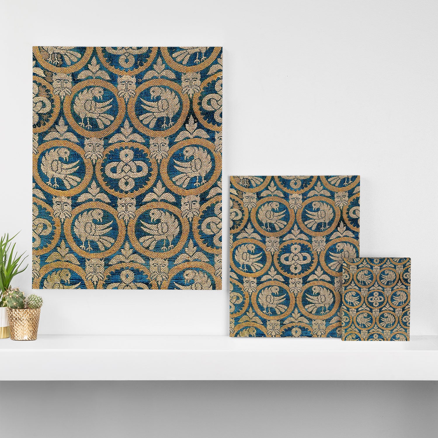 18th Century Spanish Textile Print Canvas Print Gallery Image 3