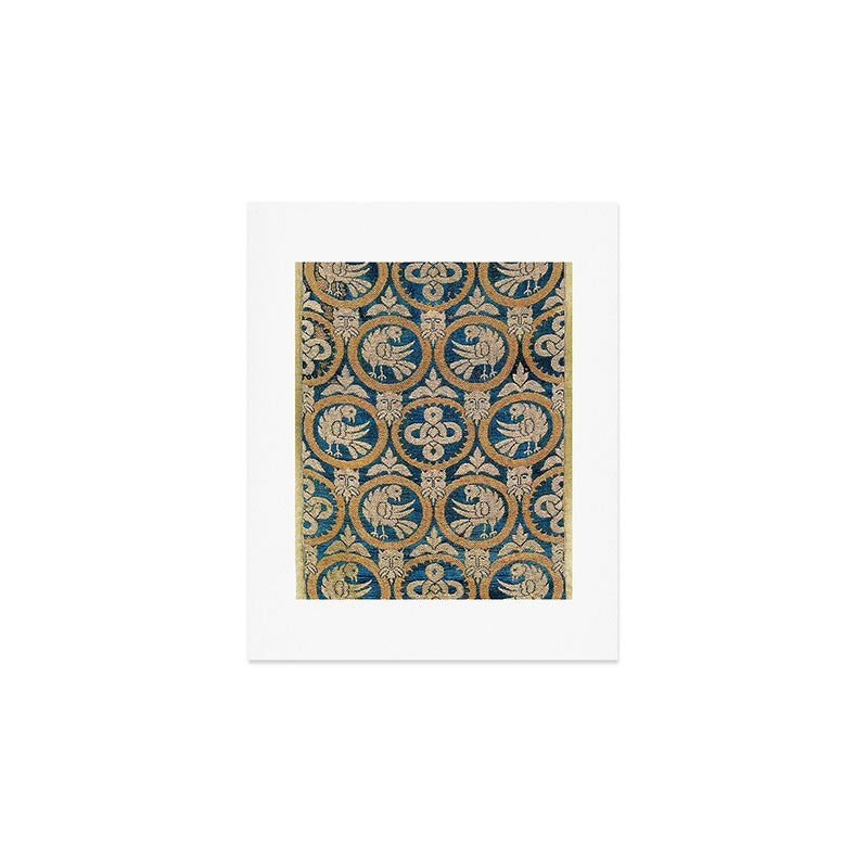 18th Century Spanish Textile Print Art Print Gallery Image 1