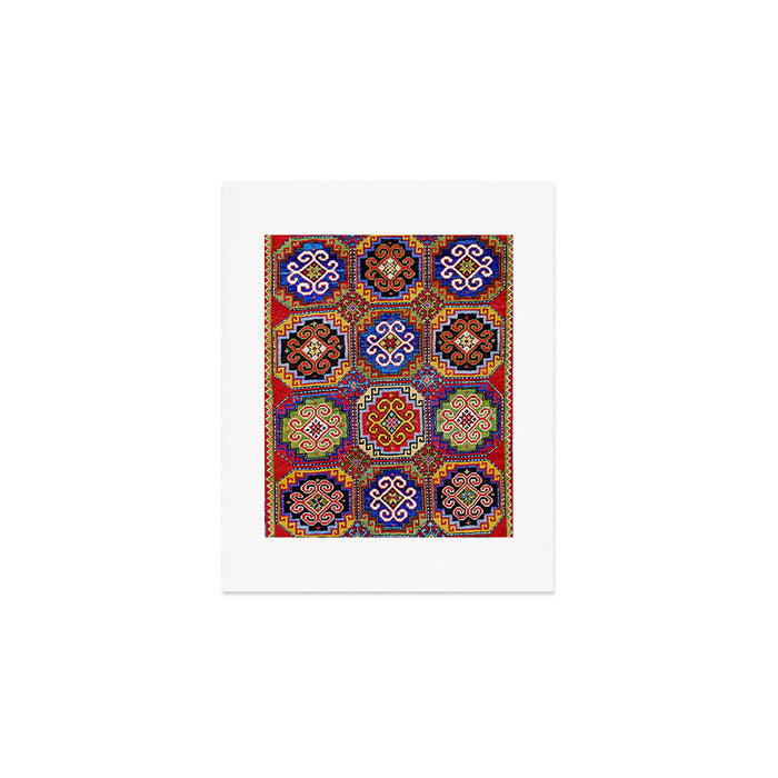 19th Century Armenian Kazak dated 1896 Art Print Gallery Image 1