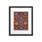 19th Century Armenian Kazak dated 1896 Framed Art Print Gallery Image 4