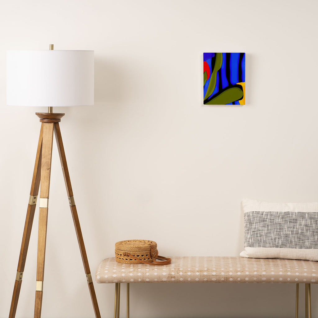 Abstract Art Red Blue Green Yellow Canvas Print Gallery Image 2