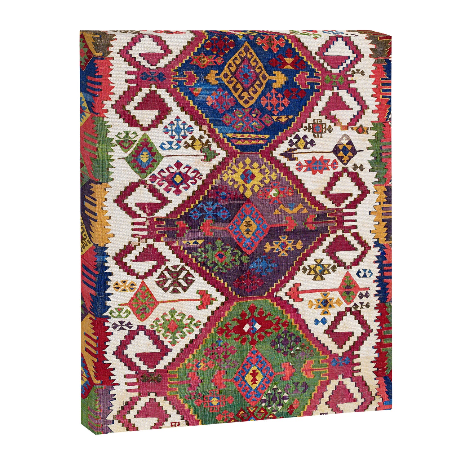 Adana Kilim South East Anatolia Antique Tribal Rug Print Canvas Print Gallery Image 3