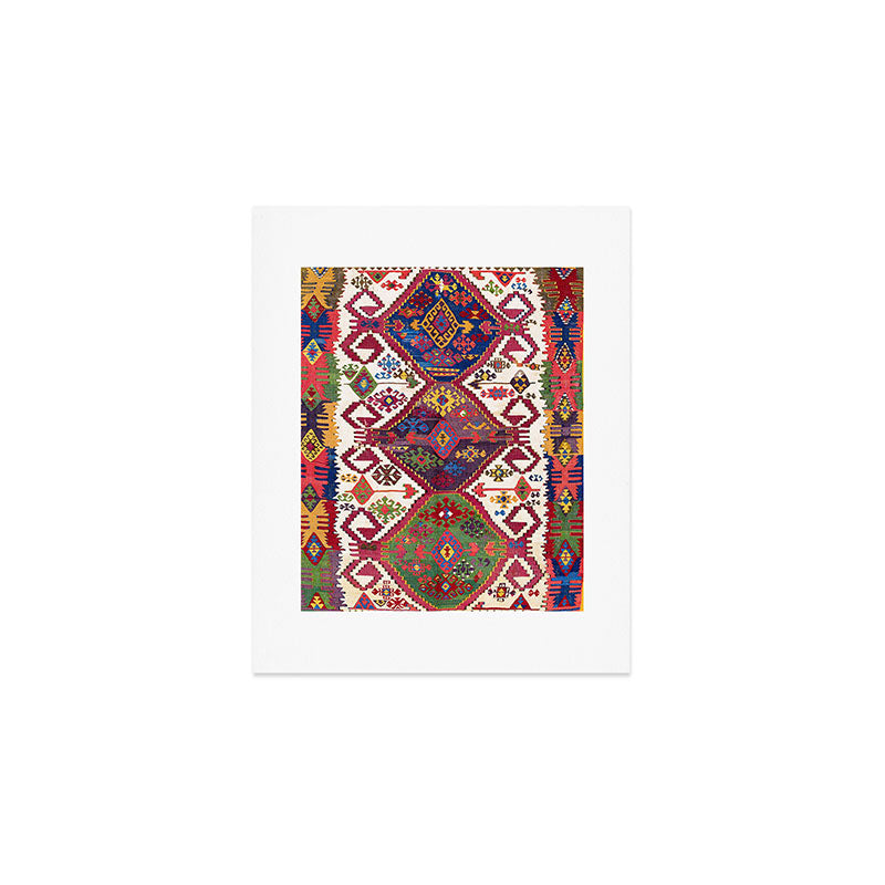 Adana Kilim South East Anatolia Antique Tribal Rug Print Art Print Gallery Image 1